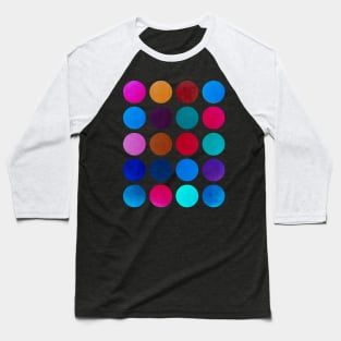 Colorful Dots 2 Baseball T-Shirt